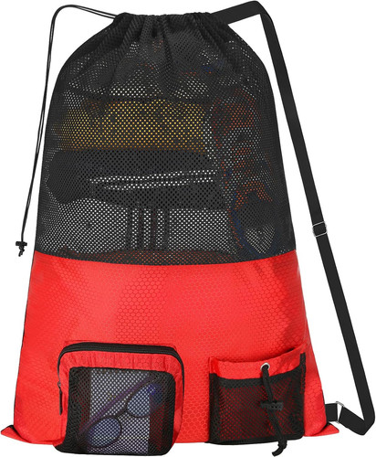 Mesh drawstring gym - gym, swim