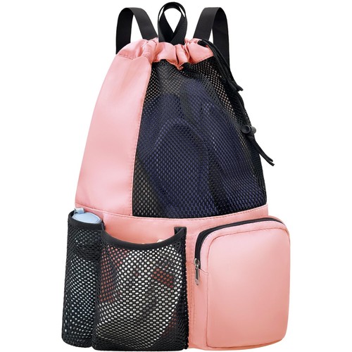 Swim bag mesh beach drawstring - swim,