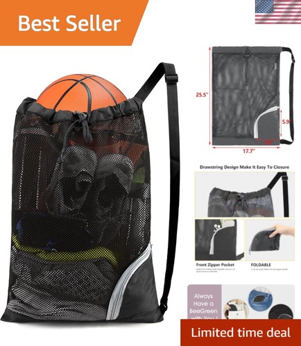Mesh drawstring bag - bag, swim