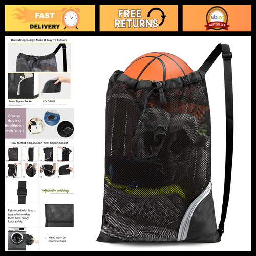 Mesh drawstring bag for swim - bag,